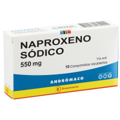 NAPROXENO 550 MILIGRAMOS X 10 COMPRIMIDOS BIOEQUIVALENTE
