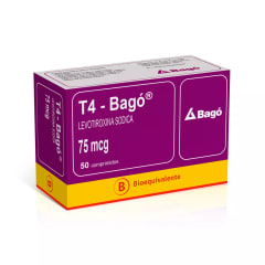 T4 75 MICROGRAMOS X 50 COMPRIMIDOS BIOEQUIVALENTE