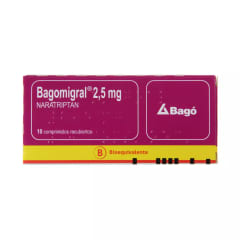 BAGOMIGRAL 2,5 MILIGRAMOS X 10 COMPRIMIDOS