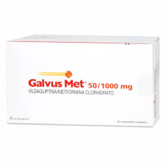 GALVUS MET 50 MILIGRAMOS/1 GRAMO X 56 COMPRIMIDOS