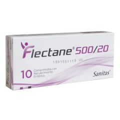 FLECTANE 500/20 X 10 COMPRIMIDOS