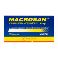 MACROSAN 50 MILIGRAMOS X 20 CAPSULAS BIOEQUIVALENTE - SANITAS