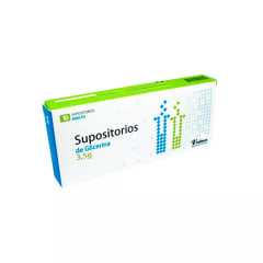 SUPOSITORIO DE GLICERINA ADULTO 3,5 GRAMOS X 10 UNIDADES