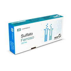 SULFATO FERROSO 200 MILIGRAMOS X 20 COMPRIMIDOS