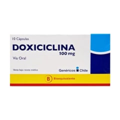 DOXICICLINA 100 MILIGRAMOS X 10 CAPSULAS BIOEQUIVALENTE