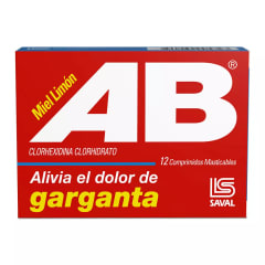 AB ANTITUSIVO MIEL LIMON X 12 COMPRIMIDOS