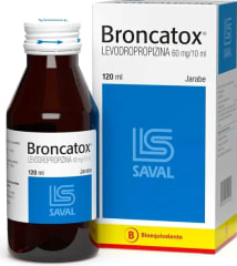 BRONCATOX JARABE 60 MILIGRAMOS/10 MILILITROS X 120 MILILITROS