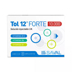 TOL 12 FORTE SOLUCION INYECTABLE X 3 AMPOLLAS