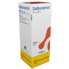 SALBUTAMOL JARABE 2 MILIGRAMOS/5 MILILITROS X 100 MILILITROS