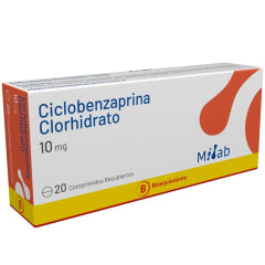CICLOBENZAPRINA 10 MILIGRAMOS X 20 COMPRIMIDOS