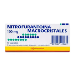 NITROFURANTOINA MACRO 100 MILIGRAMOS X 10 CASPULAS