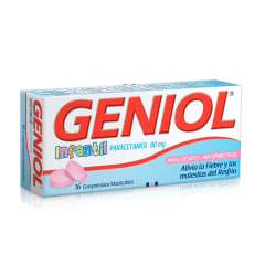 GENIOL INFANTIL 80 MILIGRAMOS X 16 COMPRIMIDOS