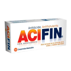 ACIFIN 10 COMPRIMIDOS MASTICABLES