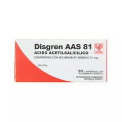 DISGREN ASS 81 MILIGRAMOS X 30 COMPRIMIDOS