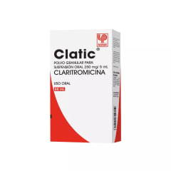 CLATIC SUSPENSION ORAL 250 MILIGRAMOS/5 MILILITROS X 80 MILILITROS