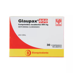 GLAUPAX 850 MILIGRAMOS X 30 COMPRIMIDOS BIOEQUIVALENTE