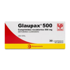 GLAUPAX 500 MILIGRAMOS X 30 COMPRIMIDOS BIOEQUIVALENTE
