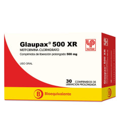 GLAUPAX XR LIBERACION PROLONGADA 500 MILIGRAMOS X 30 COMPRIMIDOS