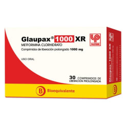 GLAUPAX XR LIBERACION PROLONGADA 1 GRAMO X 30 COMPRIMIDOS
