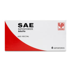 SAE ADULTO X 6 SUPOSITORIOS