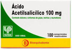 ACIDO ACETILSALICILICO 100 MILIGRAMOS X 100 COMPRIMIDOS