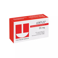 LERTUS 25 MILIGRAMOS X 20 COMPRIMIDOS