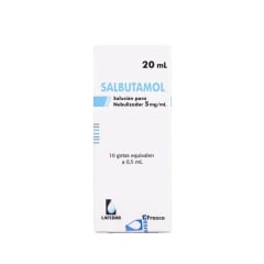 SALBUTAMOL SOLUCION NEBULIZACION 5 MILIGRAMOS/MILILITROS X 20 MILILITROS