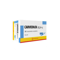 CARVEDILOL 12,5 MILIGRAMOS X 30 COMPRIMIDOS BIOEQUIVALENTE