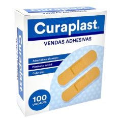 CURAPLAST PARCHE CURITA TRADICIONAL RECTANGULAR X 100 UNIDADES