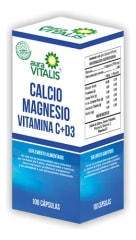CALCIO MAGNESIO VITAMINA C D3  367 MILIGRAMOS X 100 CAPSULAS
