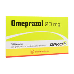 OMEPRAZOL 20 MILIGRAMOS X 30 CAPSULAS BIOEQUIVALENTE
