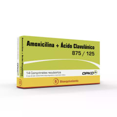 AMOXICILINA ACIDO CLAVULANICO 875 MILIGRAMOS/125 MILIGRAMOS X 14 COMPRIMIDOS