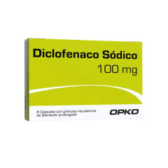 DICLOFENACO 100 MILIGRAMOS X 8 CAPSULAS