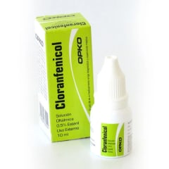 CLORANFENICOL SOLUCION OFTALMICA 0,5% X 10 MILILITROS