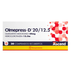 OLMEPRESS D 20/12,5 MILIGRAMOS X 30 COMPRIMIDOS BIOEQUIVALENTE