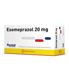 ESOMEPRAZOL 20 MILIGRAMOS X 30 CAPSULAS BIOEQUIVALENTE