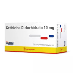 CETIRIZINA 10 MILIGRAMOS X 30 COMPRIMIDOS BIOEQUIVALENTE