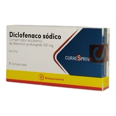 DICLOFENACO LIBERACION PROLONGADA 100 MILIGRAMOS X 8 COMPRIMIDOS