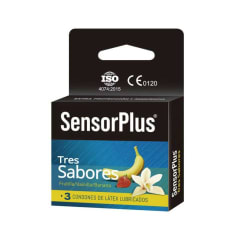 PRESERVATIVOS SENSORPLUS 3 SABORES X 3 UNIDADES