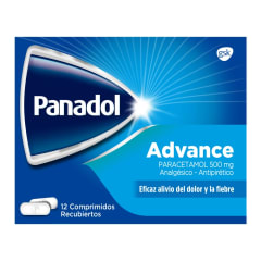 PANADOL ADVANCE 500 MILIGRAMOS X 12 COMPRIMIDOS