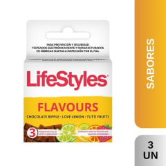 PRESERVATIVOS LIFESTYLES SABORES X 3 UNIDADES