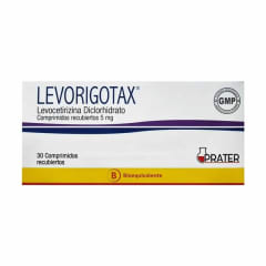 LEVORIGOTAX 5 MILIGRAMOS X 30 COMPRIMIDOS BIOEQUIVALENTE