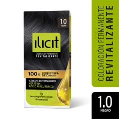 TINTE PELO ILICIT 1.0 NEGRO X 45 GRAMOS