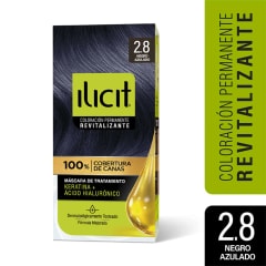 TINTE PELO ILICIT 2/8 NEGRO AZULADO X 45 GRAMOS