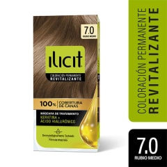 TINTE PELO ILICIT 7/0 RUBIO MEDIO X 45 GRAMOS