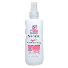 PANTALLA SOLAR BEBE SIMONDS SPRAY PIEL SENSIBLE FACTOR 50 X 190 MILILITROS