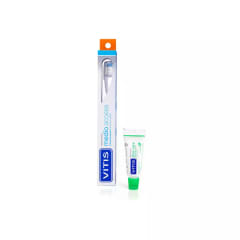 CEPILLO DENTAL VITIS ACCESS MEDIO MAS CREMA DENTAL ALOE VERA X 15 MILILITROS
