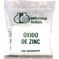 OXIDO DE ZINC POLVO X 100 GRAMOS