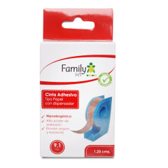 CINTA ADHESIVA CON DISPENSADOR 1,25 CENTIMETROS X 9,1 METROS