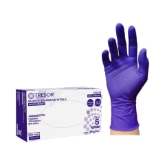 GUANTE NITRILO TALLA S TRESOR X 100 UNIDADES